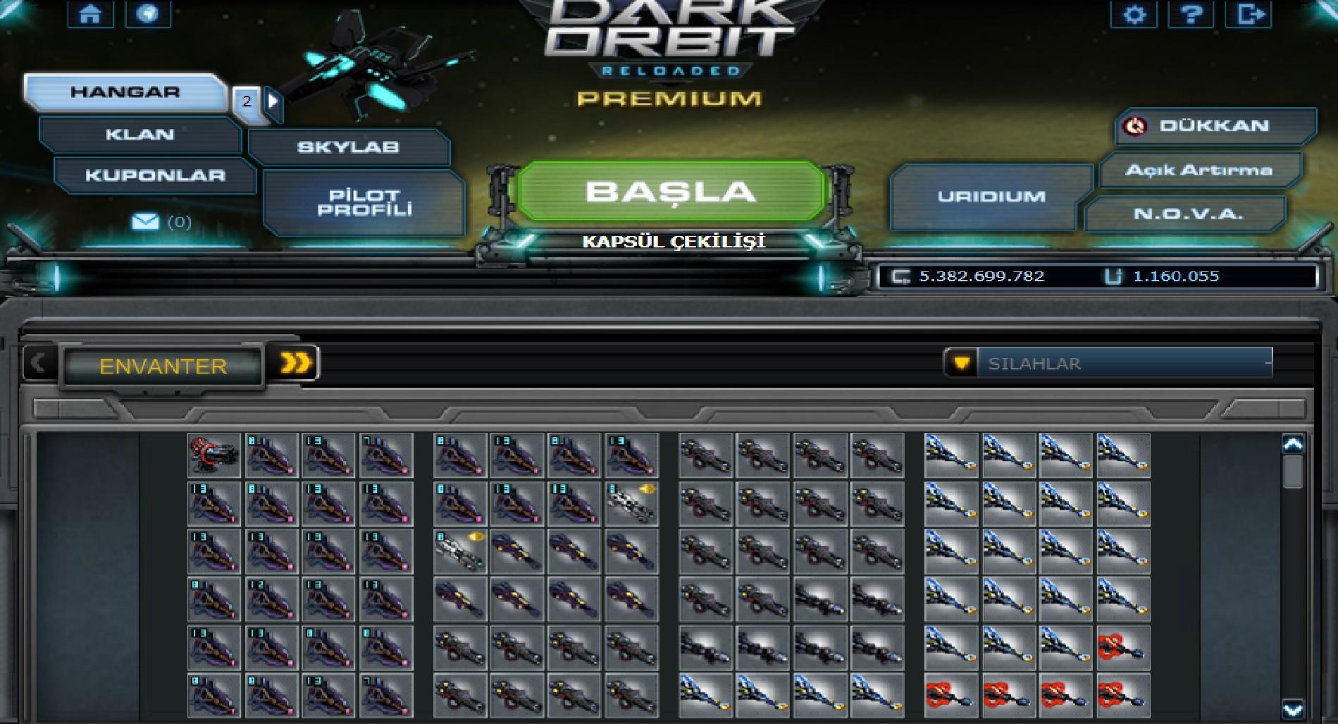 Titan 36 Pro, 5 Aspedius, Odius, 1 Mil Uridium, 1 Mil x4