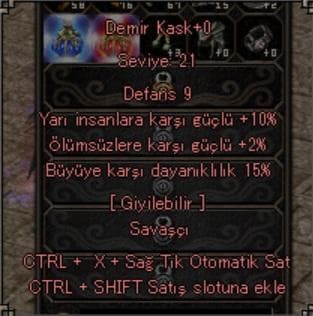 10 YARI 15 BÜYÜ DEMİR KASK