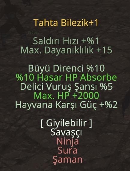 ORMANLIK VSLİK BİLEZİK