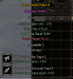 +9 KIRMIZI DEMİR PALA (KDP)