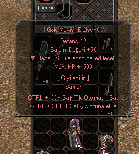ŞAMAN ZIRH 50 STR 1.5K HP