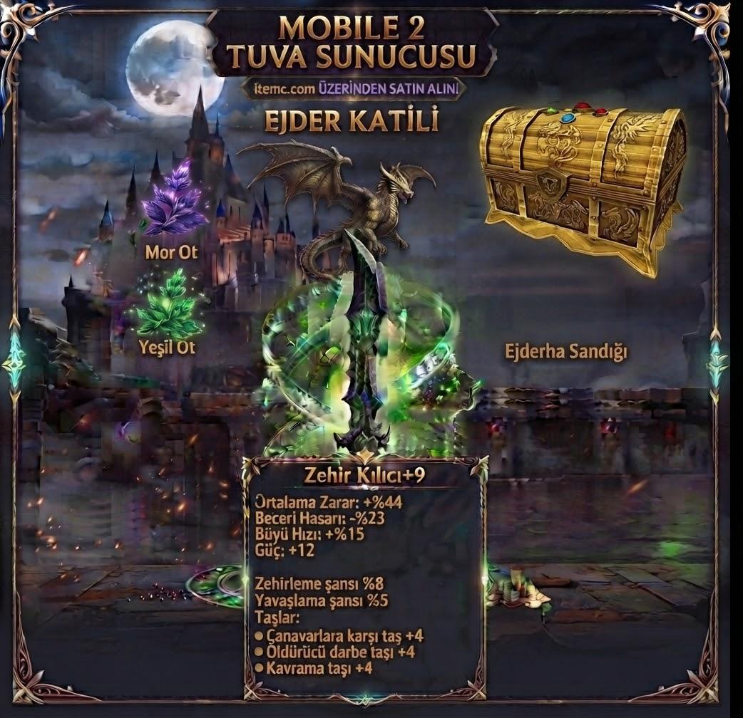 +9 ZEHİR KILICI EJDER KATİLİ SATILIK