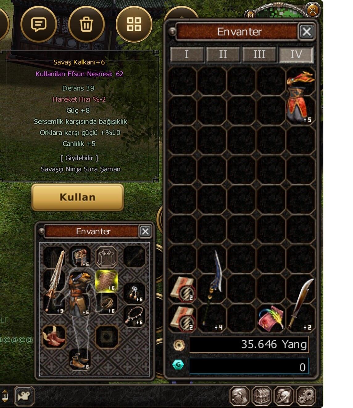 +9 Kdp Dolu Full efsun iç itemler bklar Ve At 11 Lv Beleşe