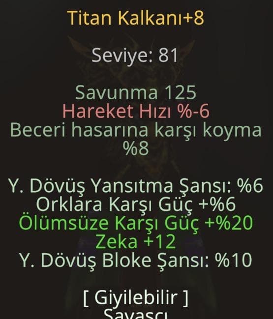KATALIK TİTAN +8 ELİT