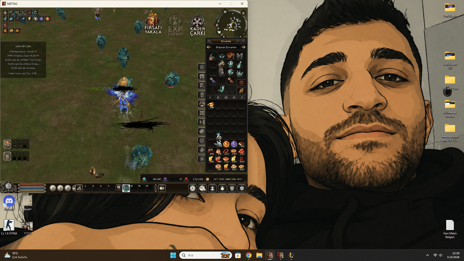 35 35 g vuran full artı ful 2x kaykaylı hesap dropları 7 .8 x 2 hesap