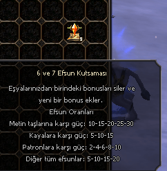 50 ADET  6. VE 7. KUTSAMA EFSUN DEĞİŞTİRME