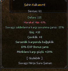 +8 ŞAHİN KALKANI GÜÇ ÇEVİK SERSEM FARMLIK
