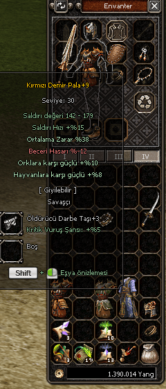 38 BEDO 33 ŞMN +9 KDP 38ORT HAVA M5 ÖFKE M3 1M400K PARA PCDEYIM