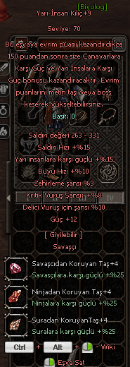 + 9 YARI İNSAN KILICI 5/5 EFSUN
