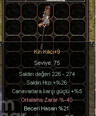 Kin kılıcı +9