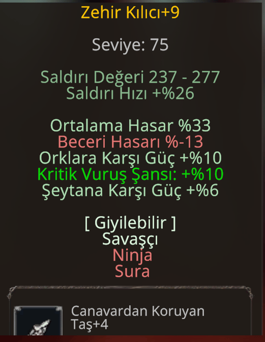 +9 ZEHİR 33 ORT 10 KRİTİK