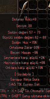 30 ORT +0 DOLU SMS SONRASI ANINDA TESLİM