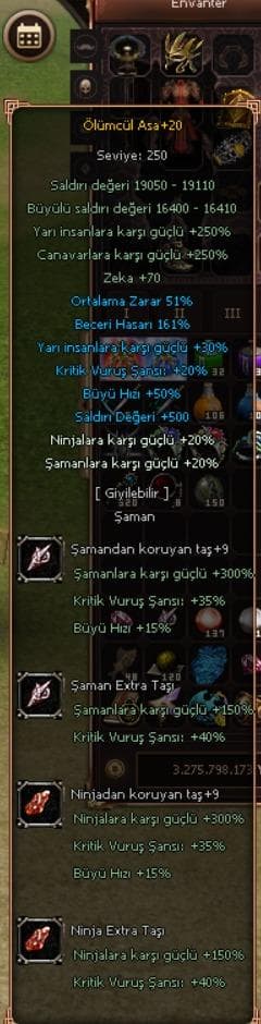 WS LİK ŞAMAN 2 EL 1 ZIRH