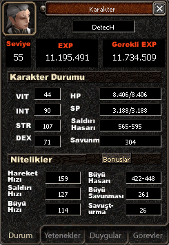 55 LVL B. SİLAH G1 İTEMLİ ÇAR