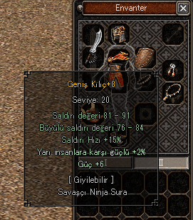+8 GENİŞ KILIÇ 8 GÜÇLÜü