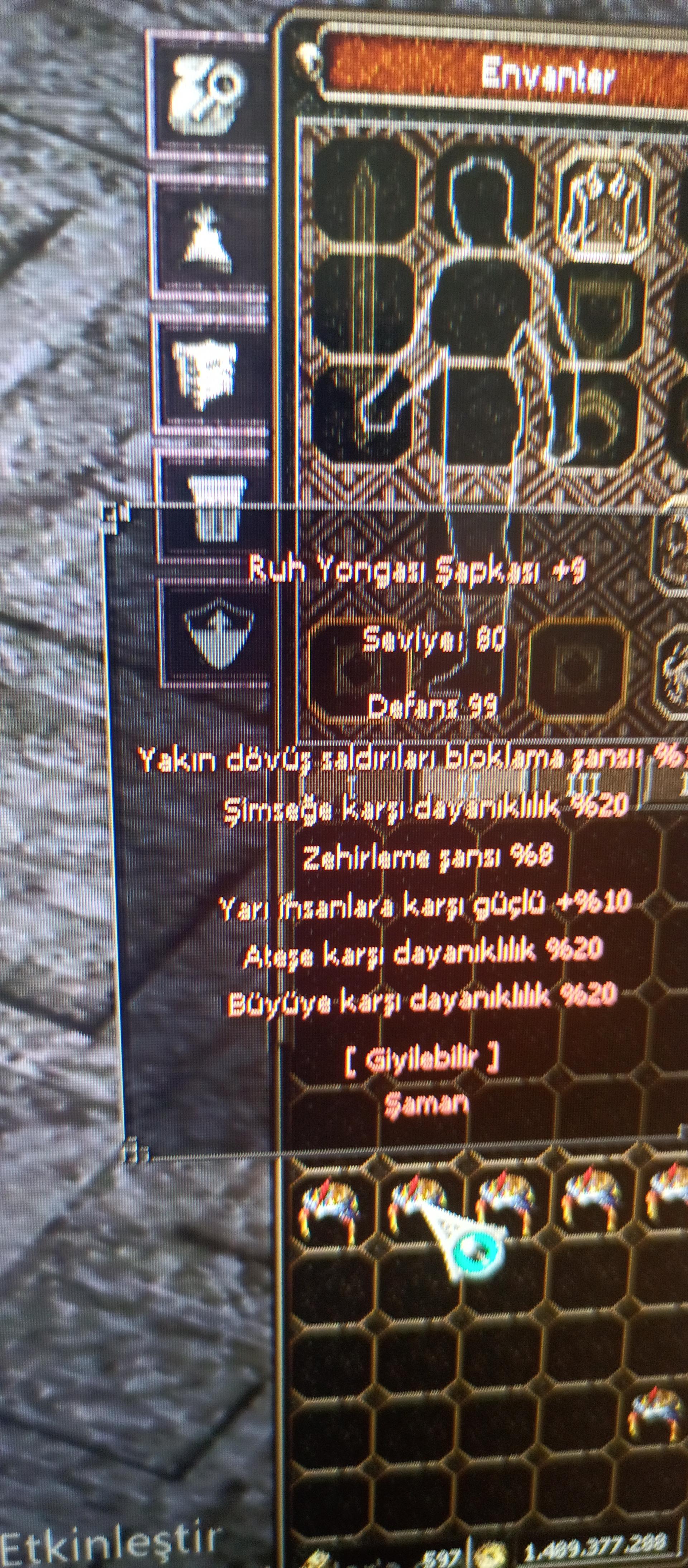 5 parça şaman kaskı