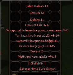 12 YARI / SERSEM / 10 ZEKA / +6 ŞAHİN KALKAN BEDAVA