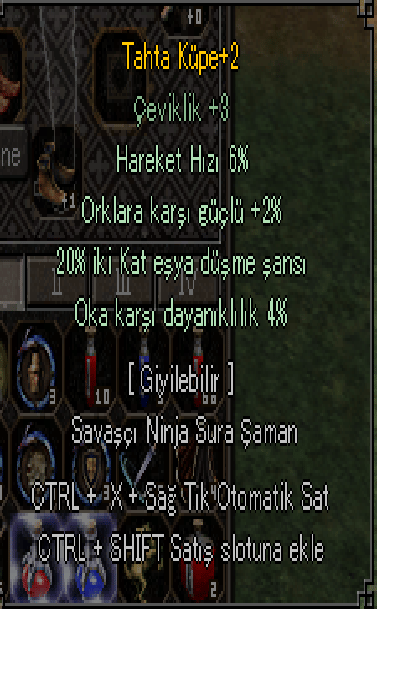 20 item düşürme 3 efsun