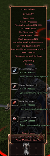 +20 ÇAPRAZ SAVAŞÇI ZIRHI BELEŞ