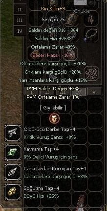 +9 KİN KILICI ELİT HEMEN TESLİM