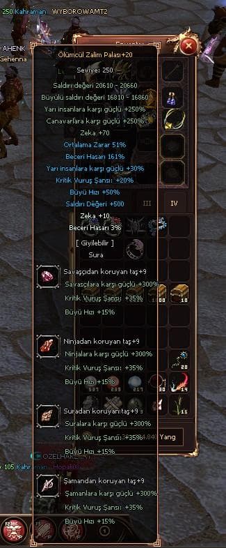 +20 FARM SURA PALA +9 CANAVAR BASILI +20 VS SURA PALA +20 SURA ZIRH