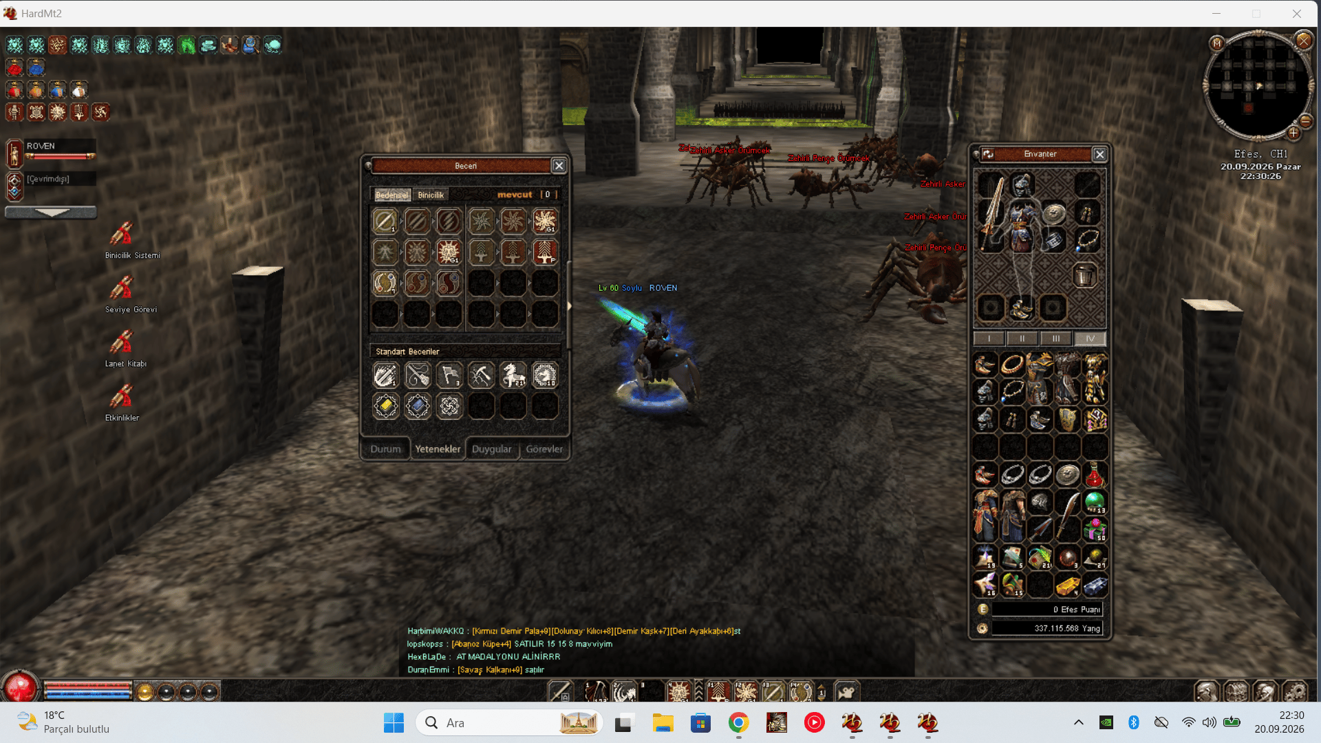 60 lvl Bedo HAVA P OFKE G1 CEVIRME G1 ELIT ITEM