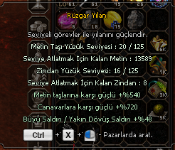Rüzgar ve Toprak Yılanları hemen teslim 20 seviye