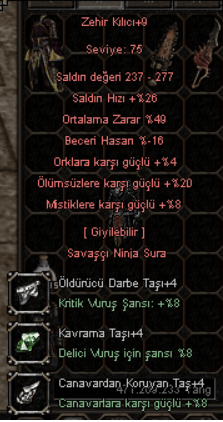 9 zehir 49 ort 20 ölümsüz 4 taş