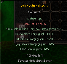 +8 ASLAN AGZI ANINDA TESLİM 500TL