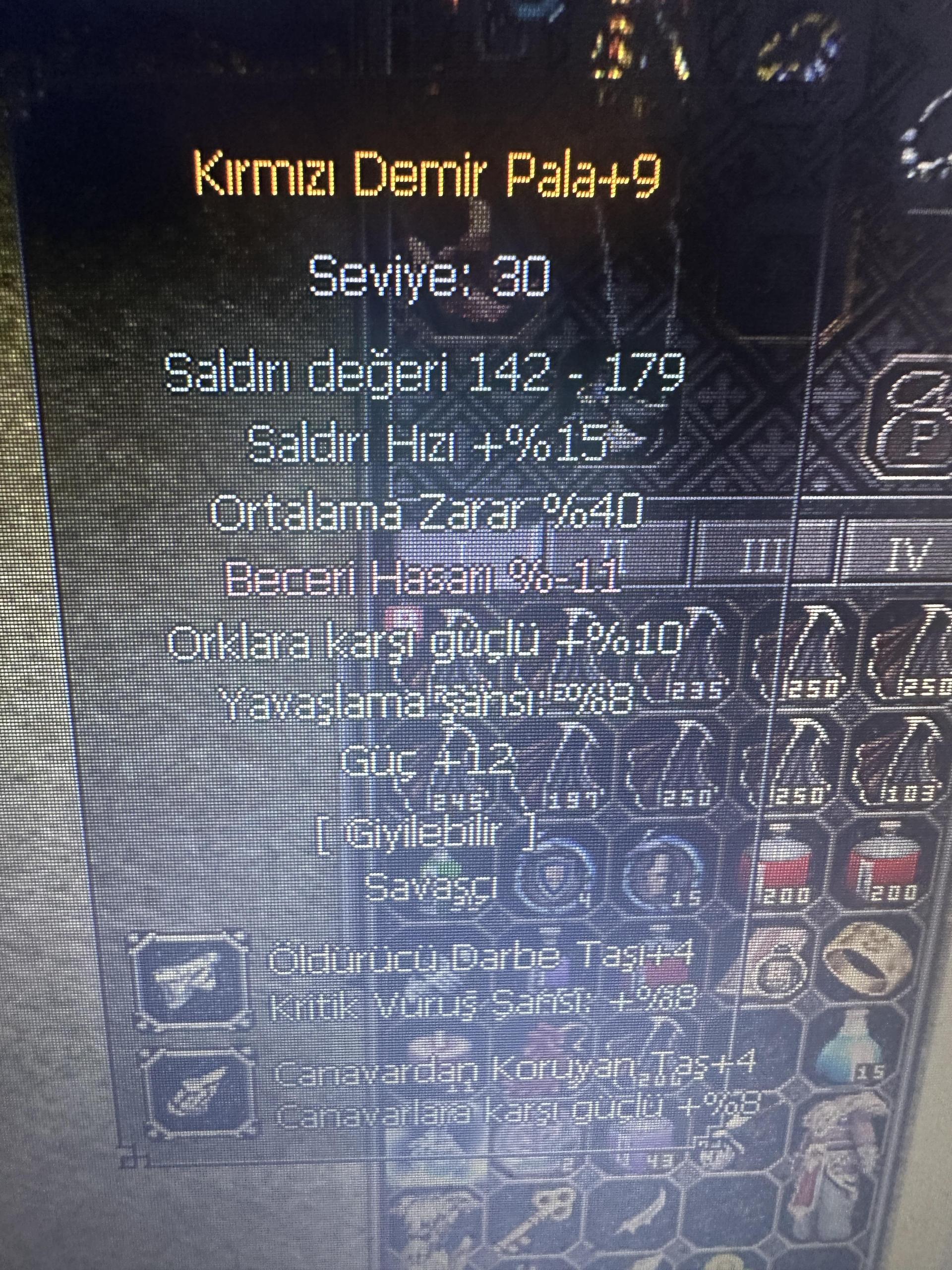 68 LVL CANAVAR P KIZILLIK İTEMLİ (40ort 12 Güç kdp AÇIKLAMAYA BAK!!