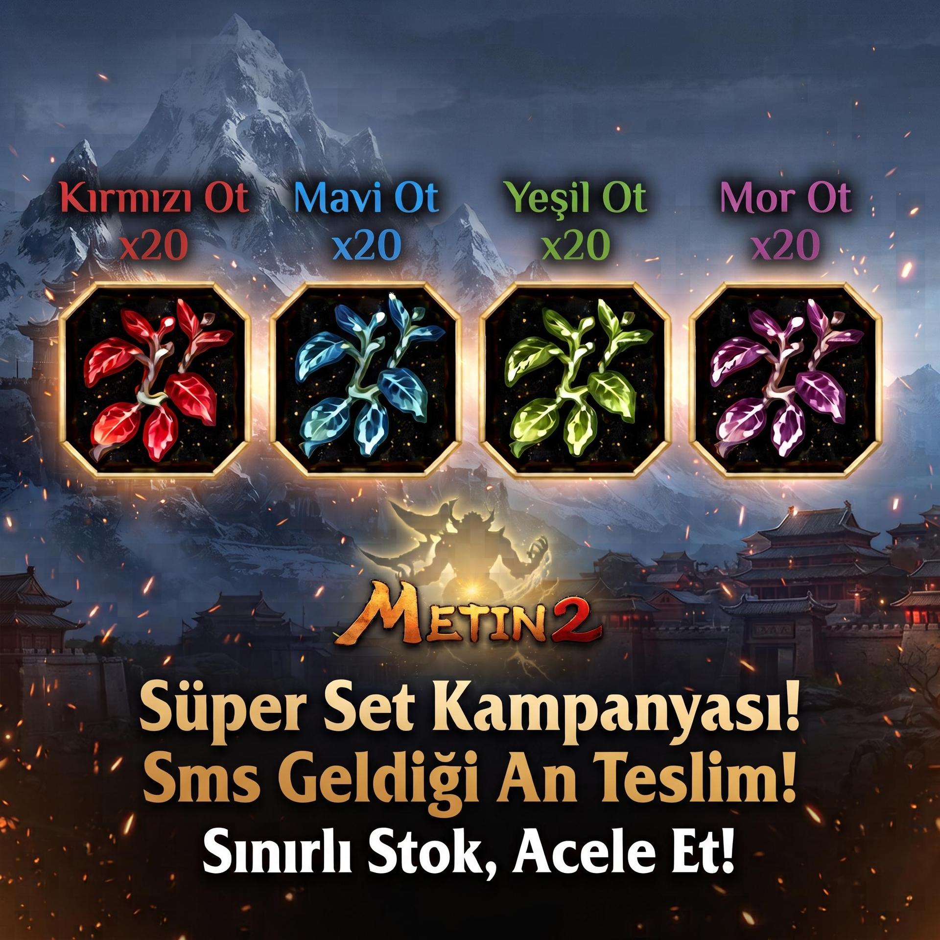 OT SETİ 20'Lİ / PARÇA OT İÇİN MESAJ ATIN