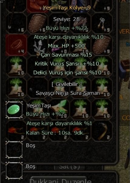 YEŞİM TAŞI KOLYE FULL EFSUN AURA