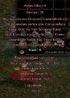 +9 ASLAN KILICI