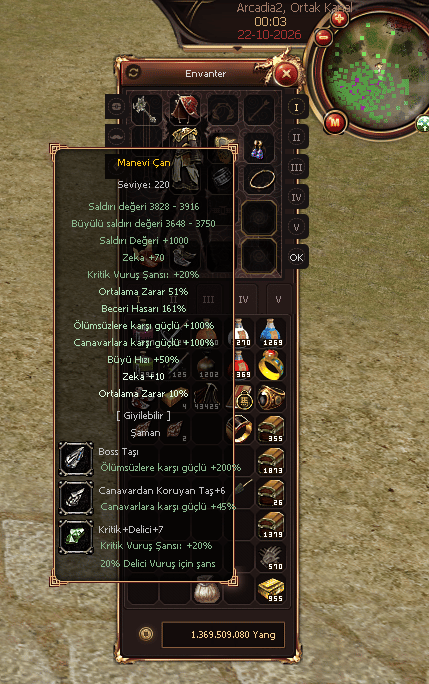 GÖREVLERİ BİTİK 250 LVL ŞAMAN
