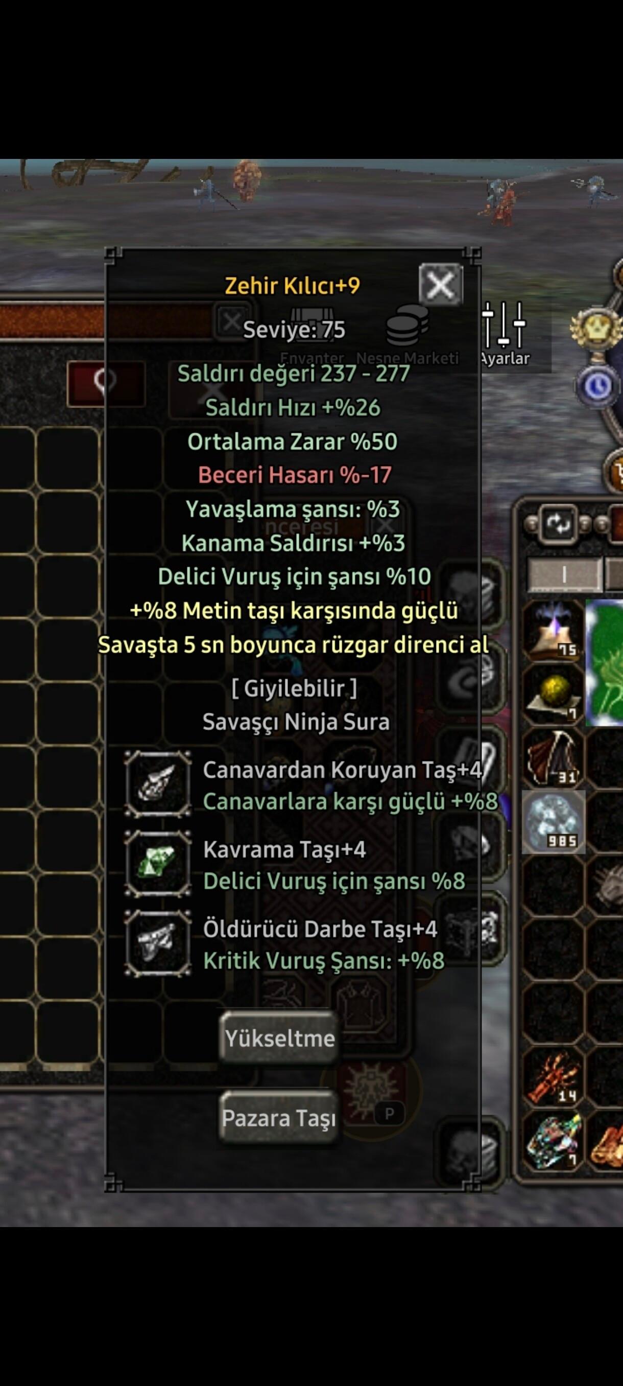 Kelepir FİYATA  91 Lwl Bedensel FULL İÇ İTEMLİ RP BİTİK