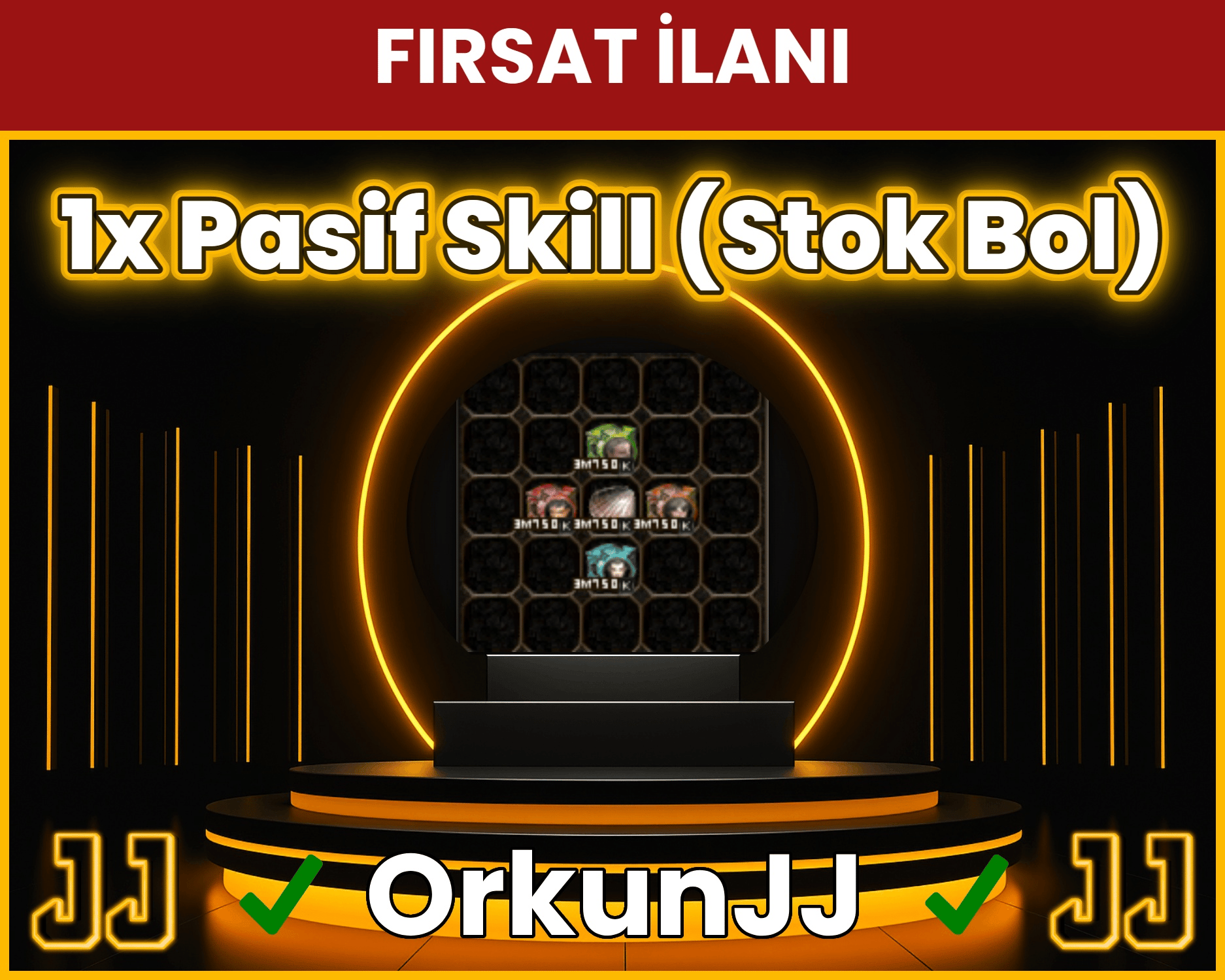 1x Pasif Skill Stoktan Teslim (Stok Bol)