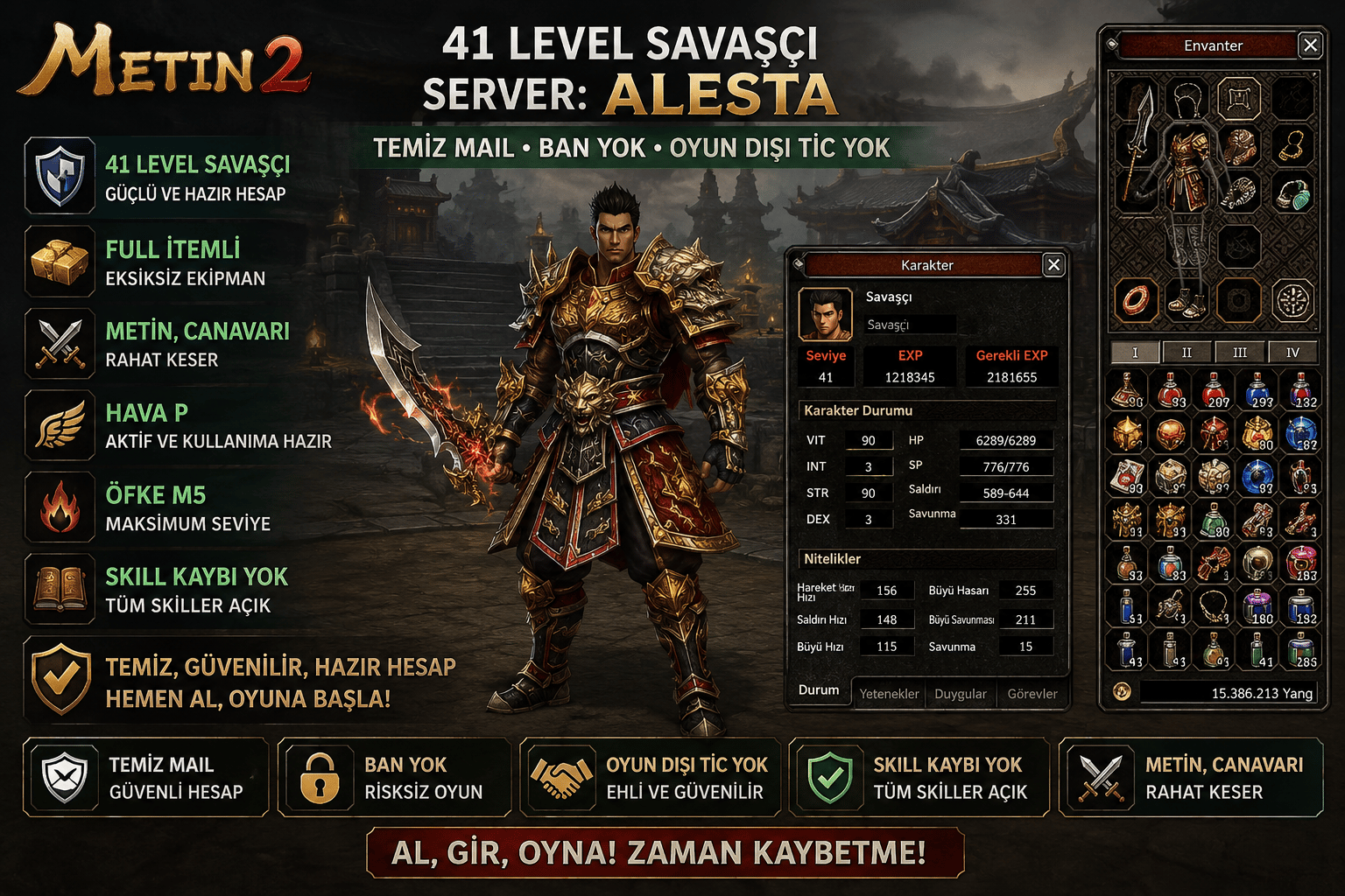 41 LEVEL HAVA P METİN CANAVARI