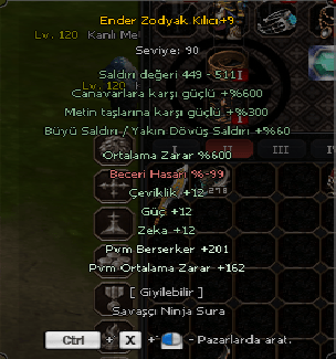 elit ender zodyak kılıc