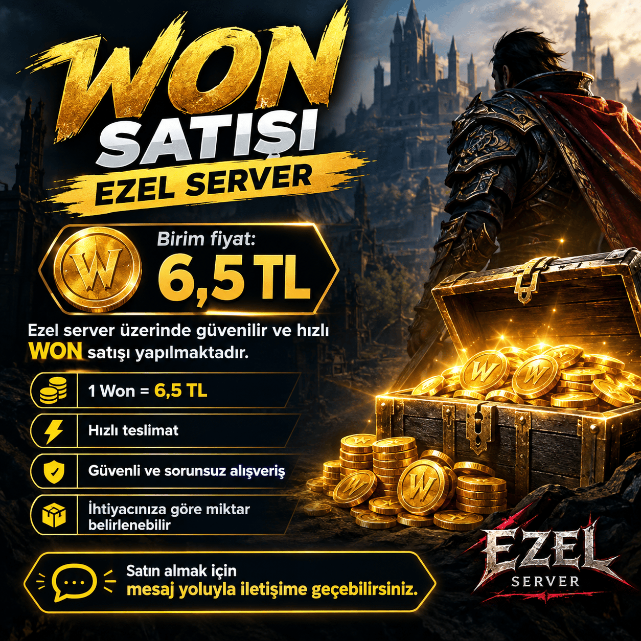EZEL 1000 WON !! 6500 TL !! HEMEN TESLİM !!