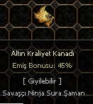 45 EMİŞ ALTIN KRALİYET KANADI