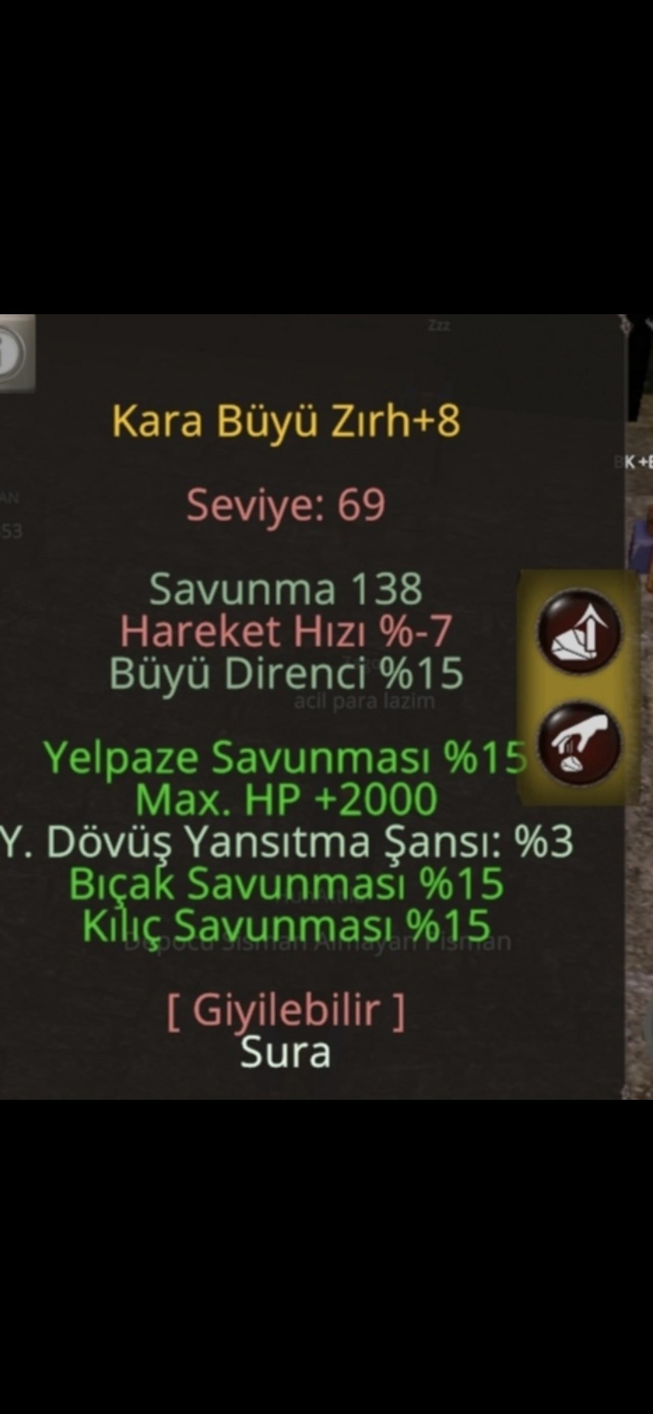 Oyunun en sağlam vslik sura zırhlarından biri