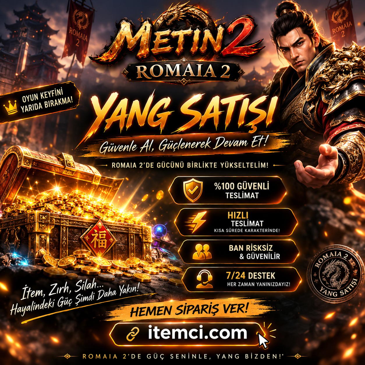 50M YANG 90DAN 7/24 ONLİNE
