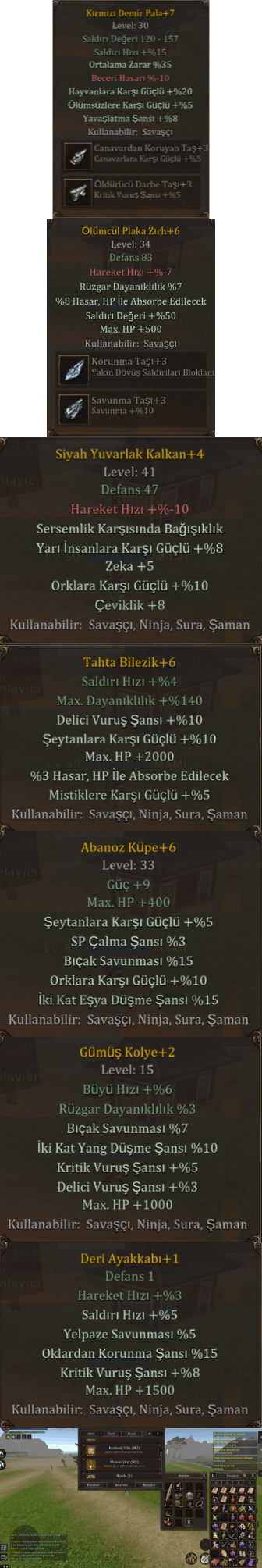 50 LVL FULL İTEMLİ KELEPİR 40MLİK İTEM RAHAT