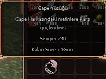 CAPE Y ÜZÜĞÜ