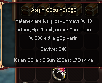 ATEŞİN GÜCÜ YÜZÜĞÜ TAM GÜN