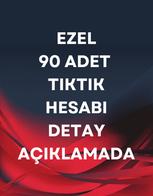 90 Adet TIKTIK Hesabı Hepsi +50 Level