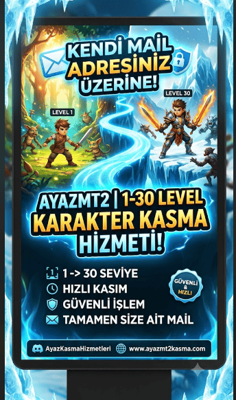 1 LEVELDEN 30 LEVELE KASILIR ACIKLAMA BAK