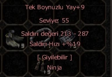 +9 TEK BOYNUZLU YAY SVDE TEK