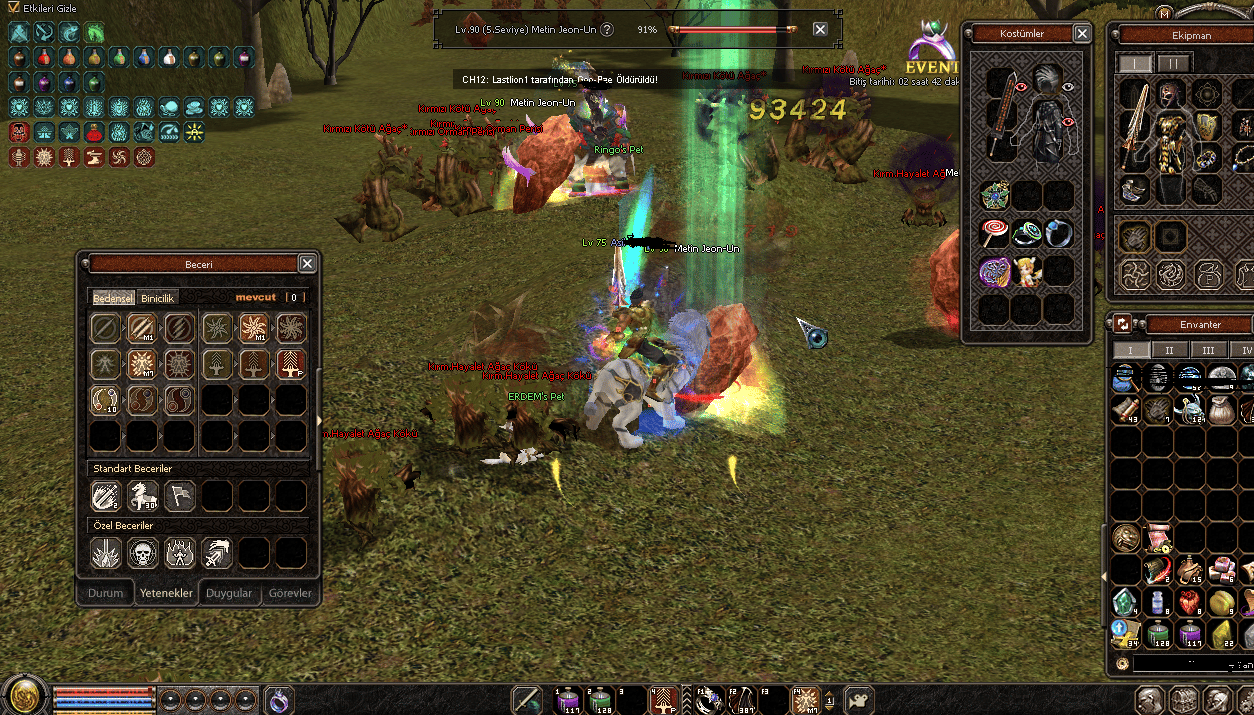 75 LEVEL 95 K METİN HASARLI FLL NESNE