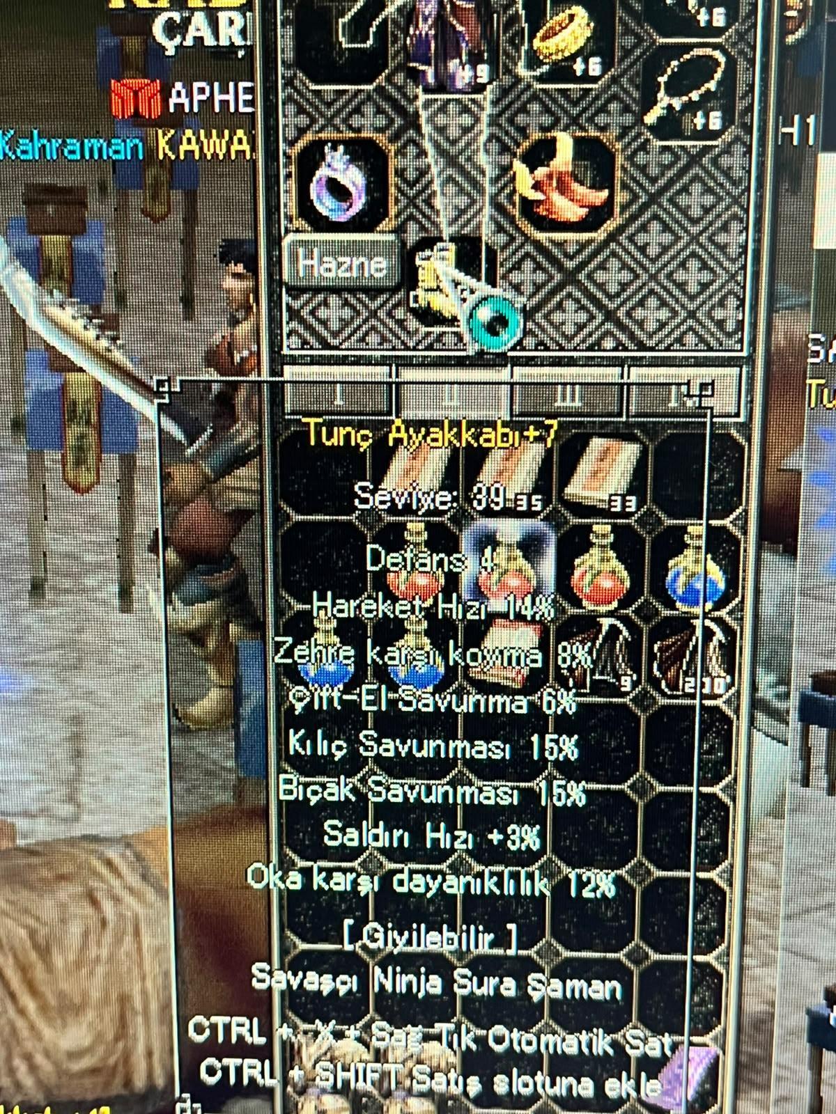 42 lvl sura vadi canavarı yarı elit item acill satılık